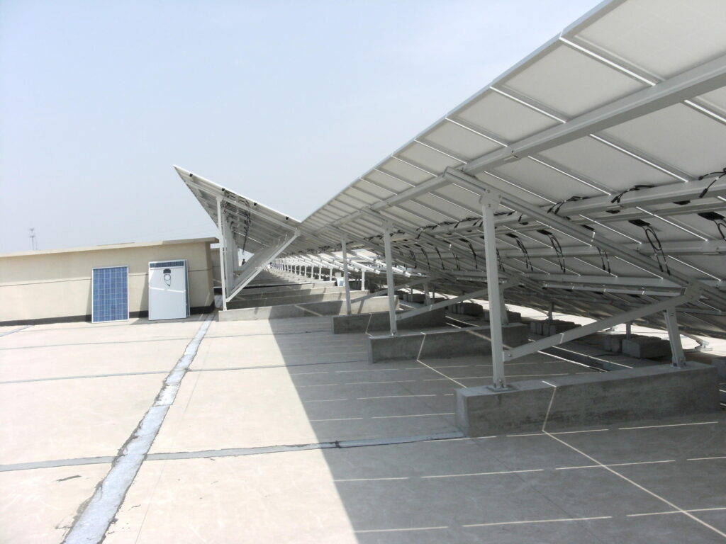 solar roof ballasted mounting system