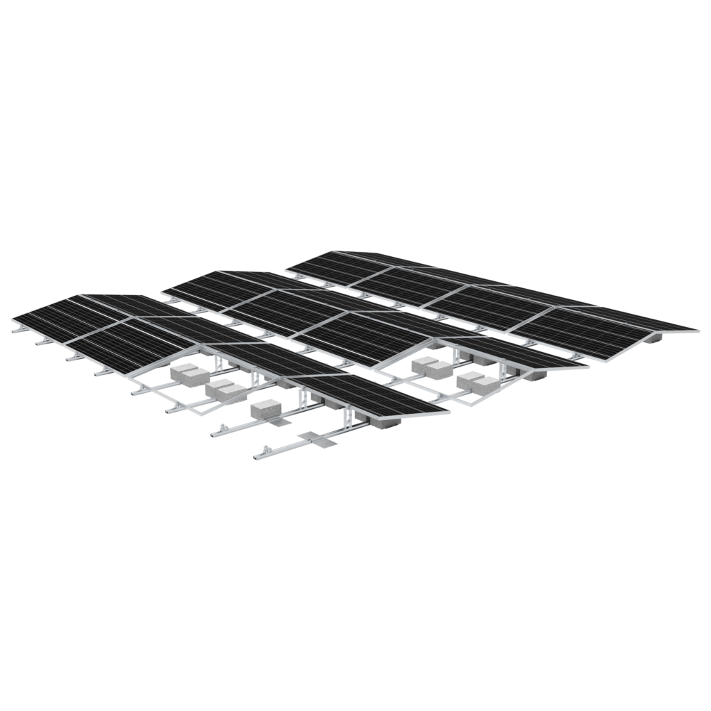 Flat Roof Ballasted Roof Mount System