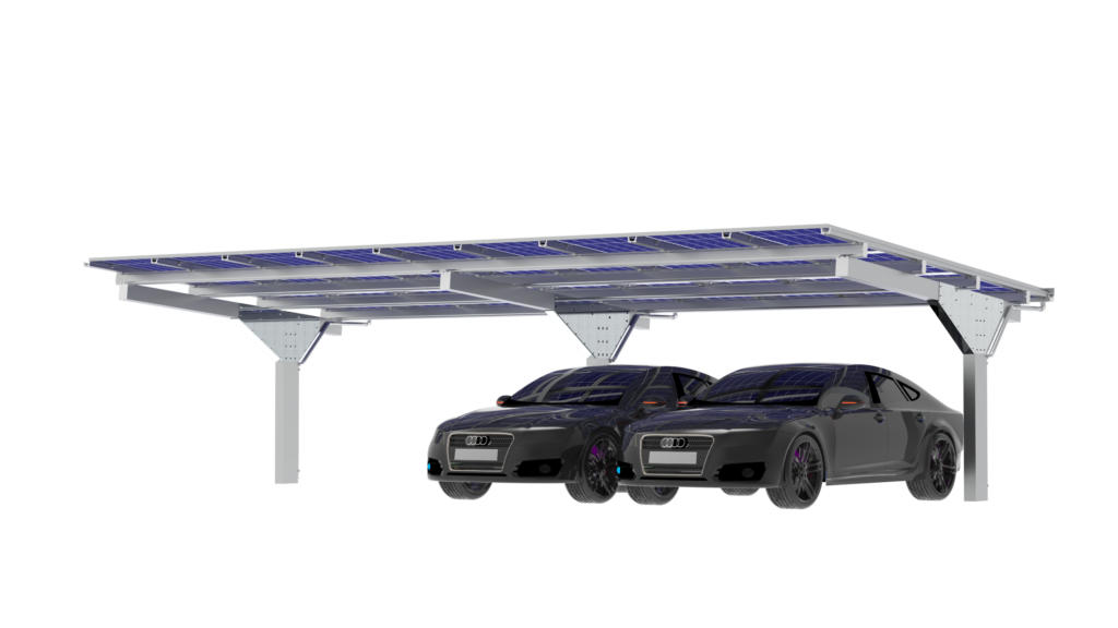 Aluminum solar carport mount