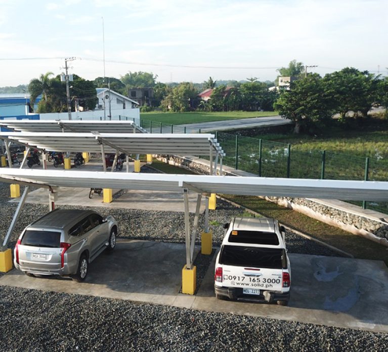 Philippine 40KW carport mounting system