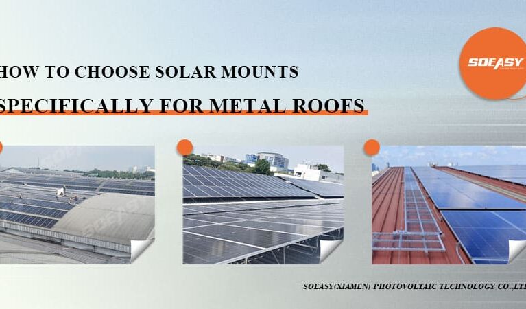 Metal roof solar mount