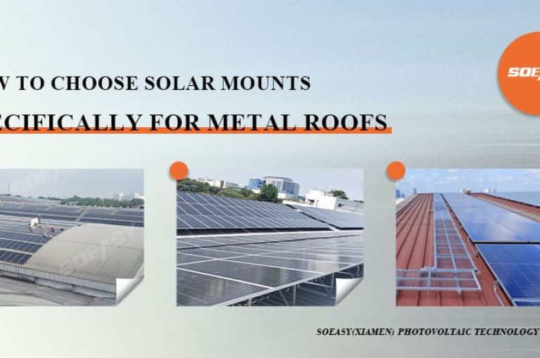 Metal roof solar mount