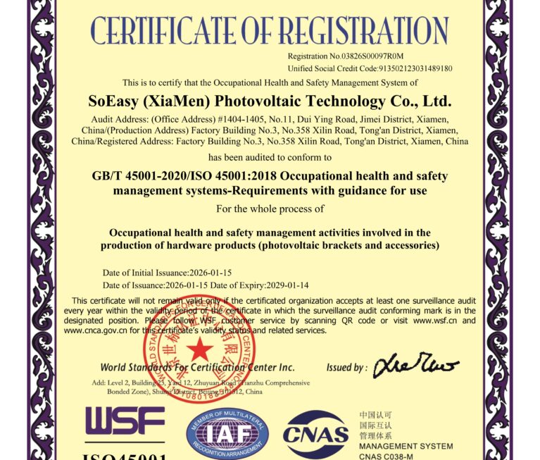 ISO 45001 certification