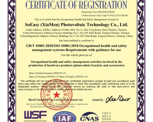 ISO 45001 certification