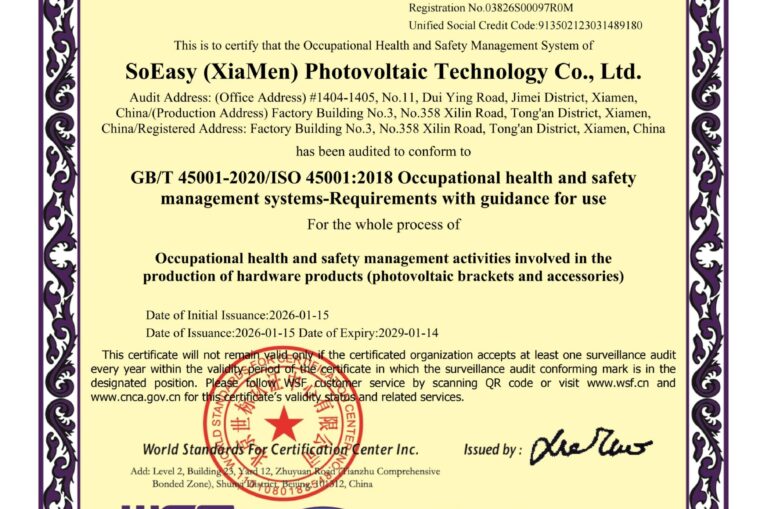 ISO 45001 certification