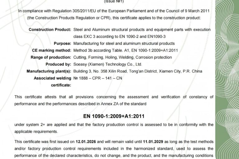 EN 1090 CE Certification