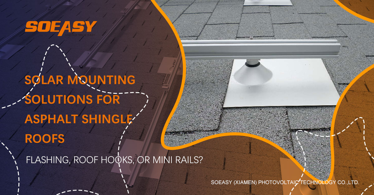 Solar Mounting Systems for Asphalt Shingle Roofs: Flashing, Roof Hooks ...