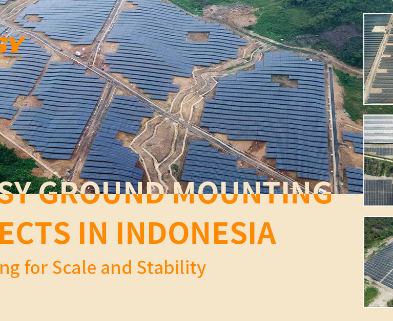 SOEASY ground mounting projects in Indonesia