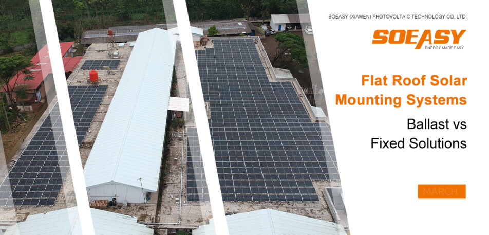 solar mounting solution for flat roof