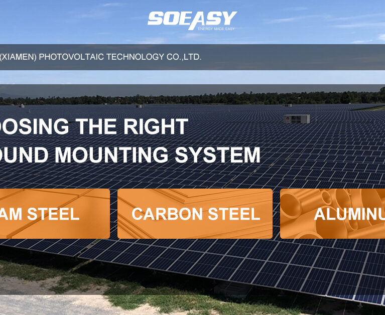 material of solar ground mounting