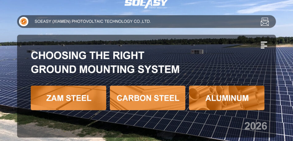 material of solar ground mounting