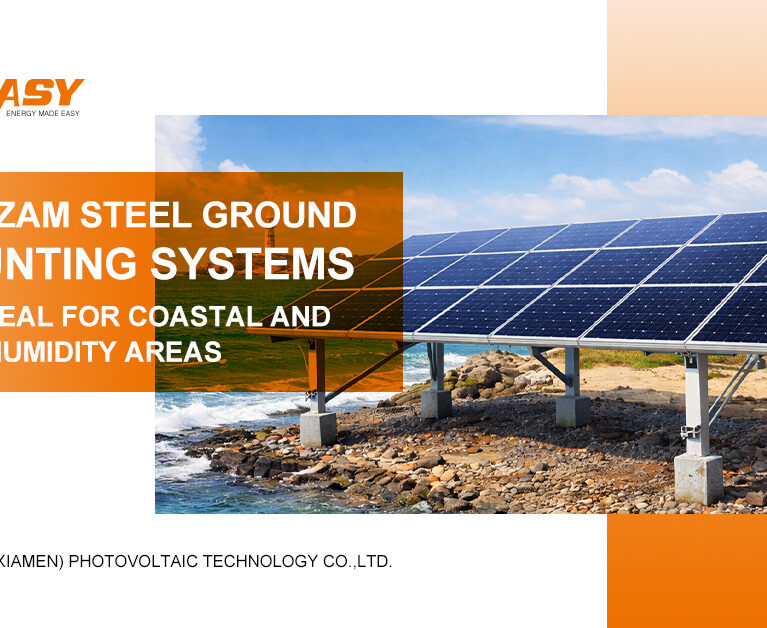 ZAM ground mounting structure