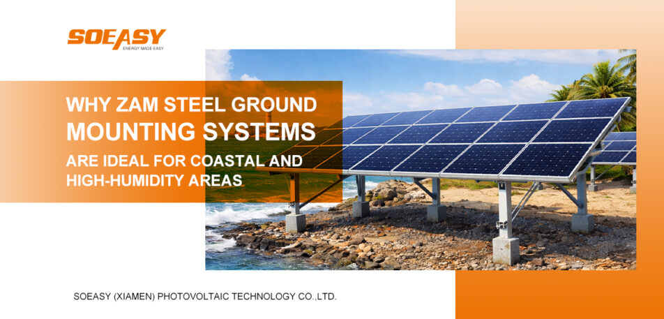 ZAM ground mounting structure