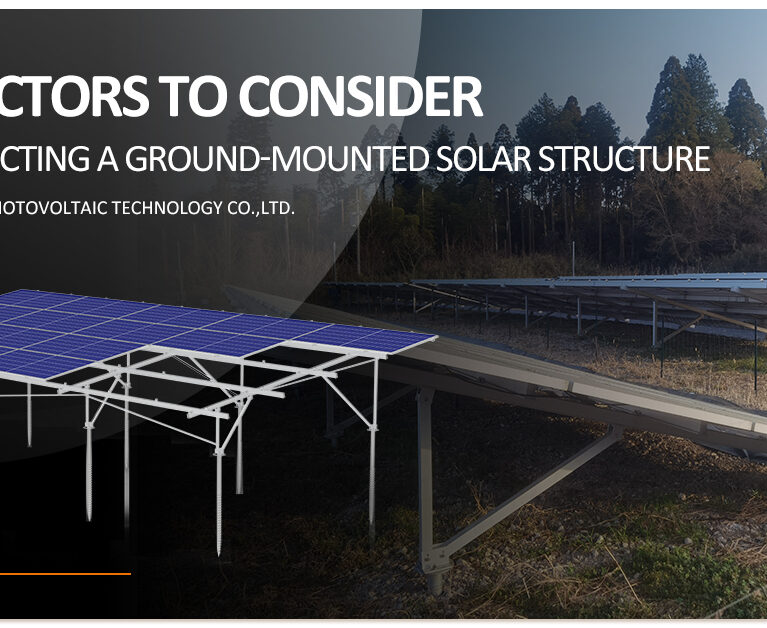 ground-mounted solar structure