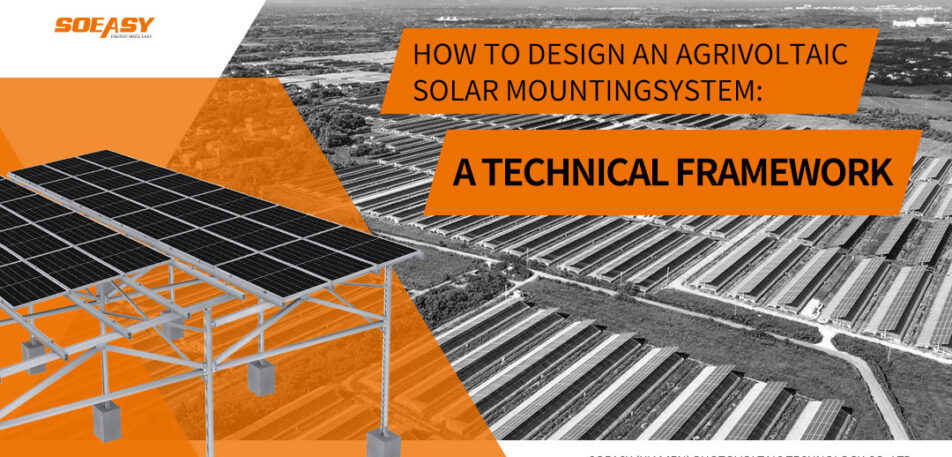 AGRIVOLTAICSOLAR MOUNTINGSYSTEM