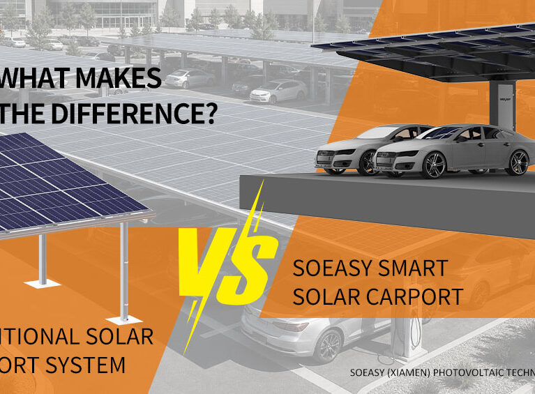 traditional solar carport vs smart solar carport