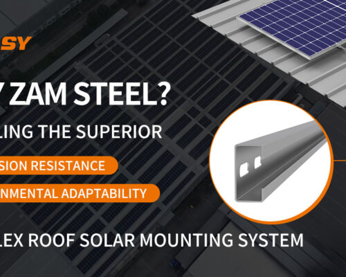 ZAM material of easyflex mounting system