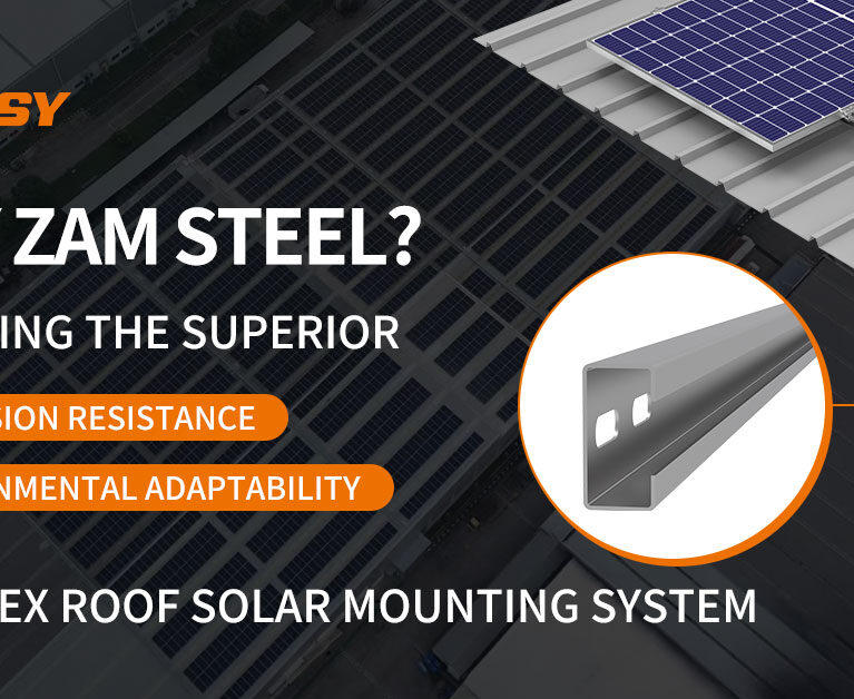 ZAM material of easyflex mounting system