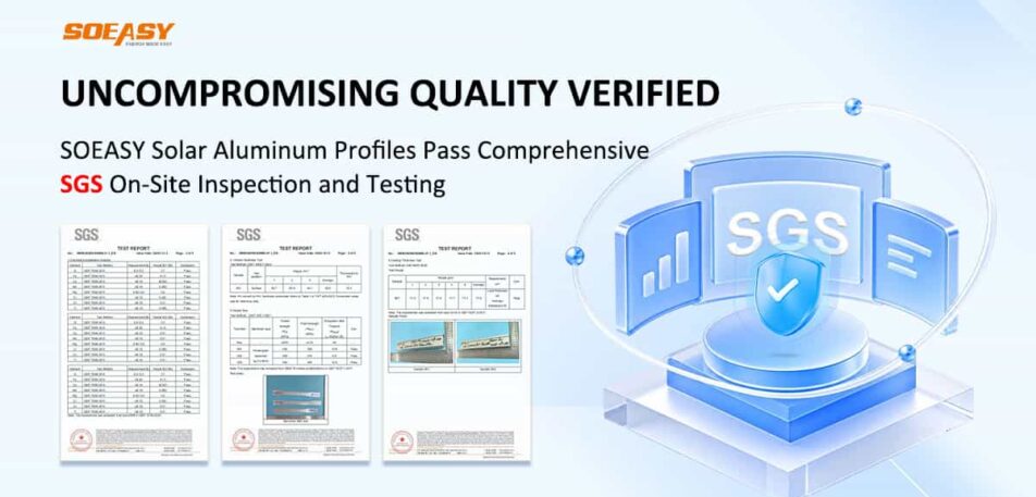 As a globally trusted High-Quality Solar Mounting System Brand, SOEASY Photovoltaic Technology Co., Ltd. (SOEASY Solar) today proudly highlights the exceptional results of its latest quality verification conducted by SGS, the world's premier testing, inspection, and certification authority.