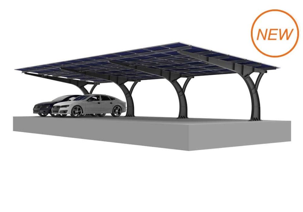 7字型钢车棚（黑色）(25000,-40,0)